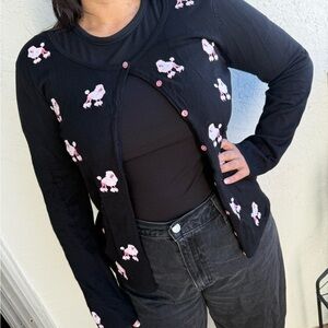 Vintage Poodle Cardigan